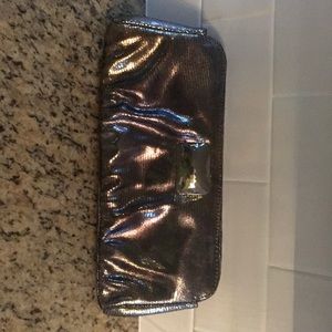 Gold silver Lauren Merkin clutch